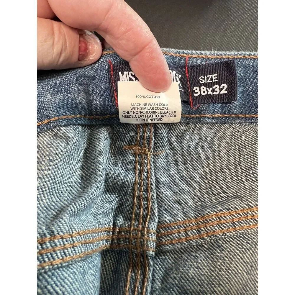 NWT Mission Ridge Denim Rugged‎ Workwear Men's Jeans Straight Leg Sz 38x32